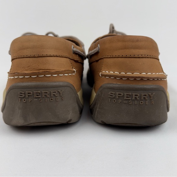 Sperry Top-Sider Wave Driver Boat Shoes Leather Moc Toe Tan Men’s Sz 13 STS21592 - Picture 8 of 13